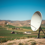 Satellite in remote area