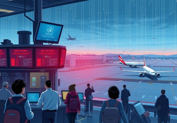 Flight grounded due to cyber attack